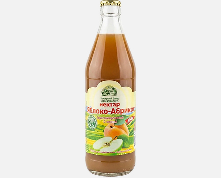 Яблоко-Абрикос нектар Кавказпродукт 0,5л ст/б